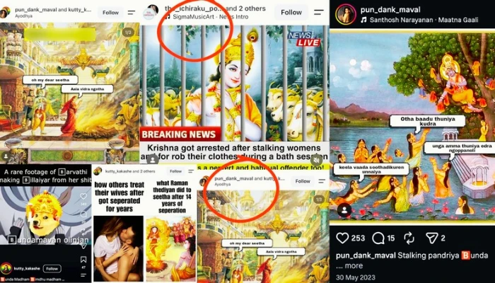 Hindu deities denigrated in Hinduphobic Instagram posts, branded 'paedophiles', 'perverts', 'lustful' and 'characterless'