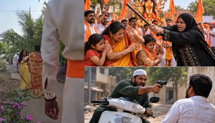 Hindu devotees assaulted by Muslim woman for celebrating Navratri; threatened with death for pursuing legal action