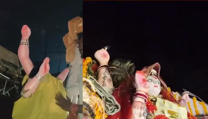 Durga Puja immersion procession targeted; Muslim men vandalise Durga idol, assault Hindu devotees and molest women