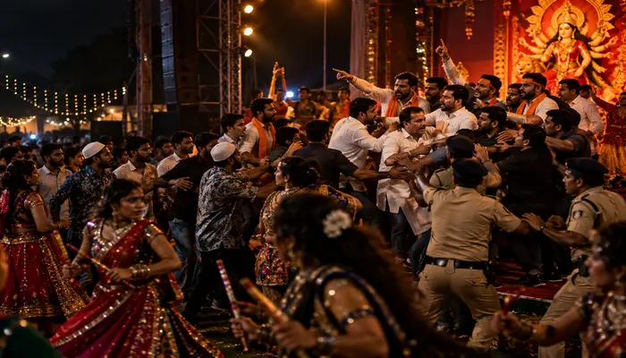 Navratri celebrations disrupted as Muslim men enter garba event in Durg, Chhattisgarh