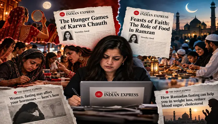 Hindu festival Karwa Chauth denigrated by Indian Express journalist, while Ramadan fasting praised for supposed health benefits