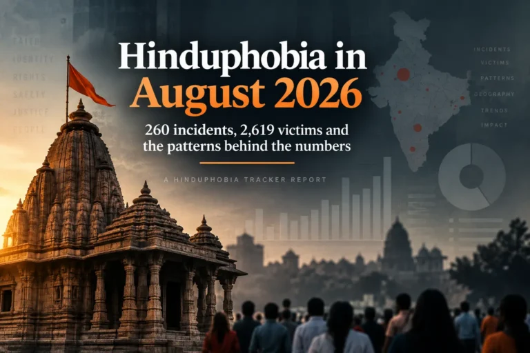 Total incidents of Hindu hate in August 2026